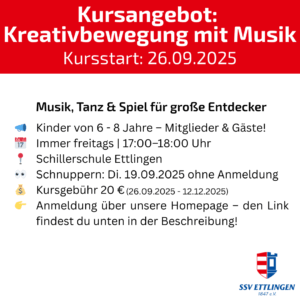 Mehr über den Artikel erfahren Kreativbewegung mit Musik – Jetzt anmelden!