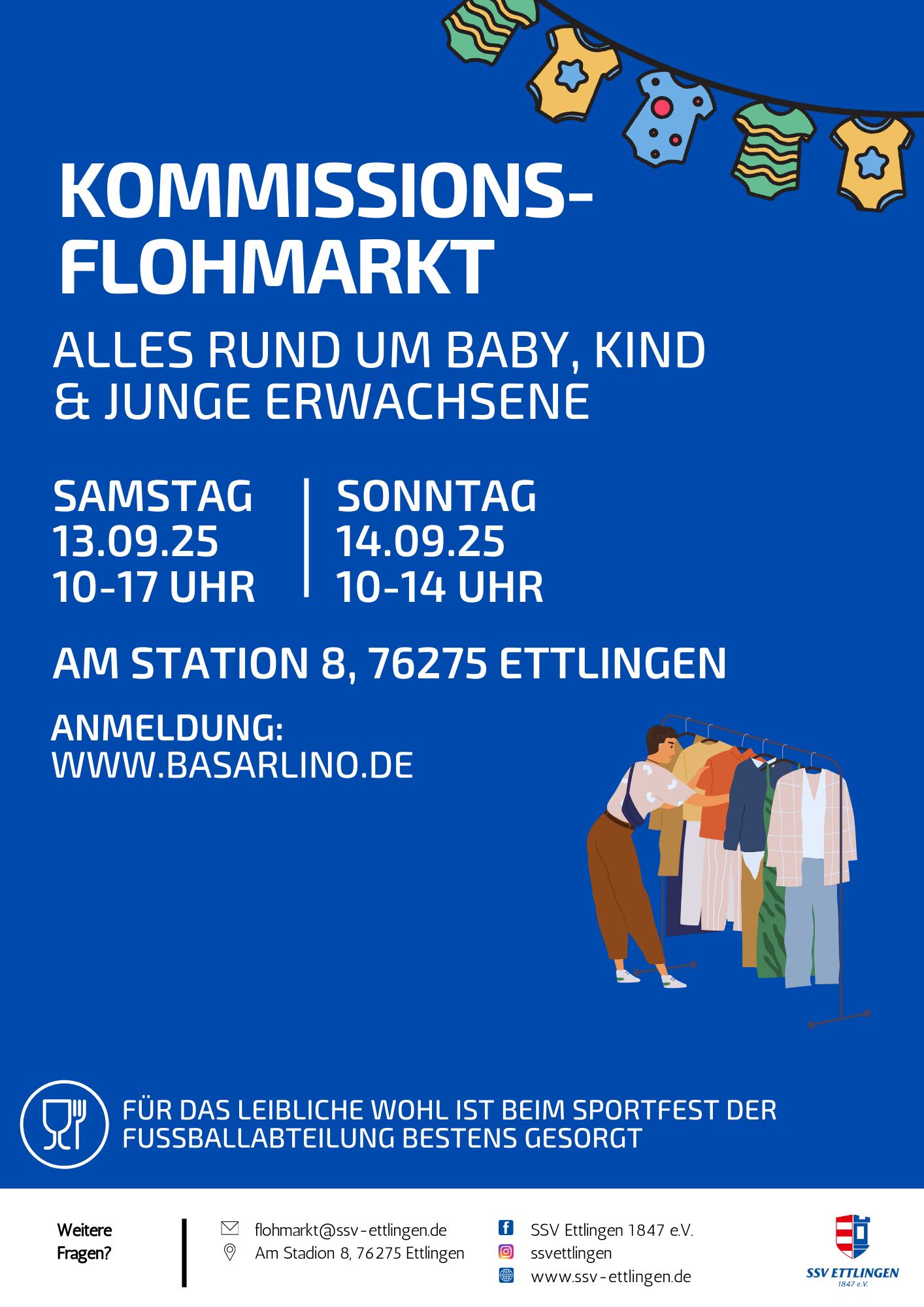 Du betrachtest gerade Kommissionsflohmarkt bei der SSV Ettlingen